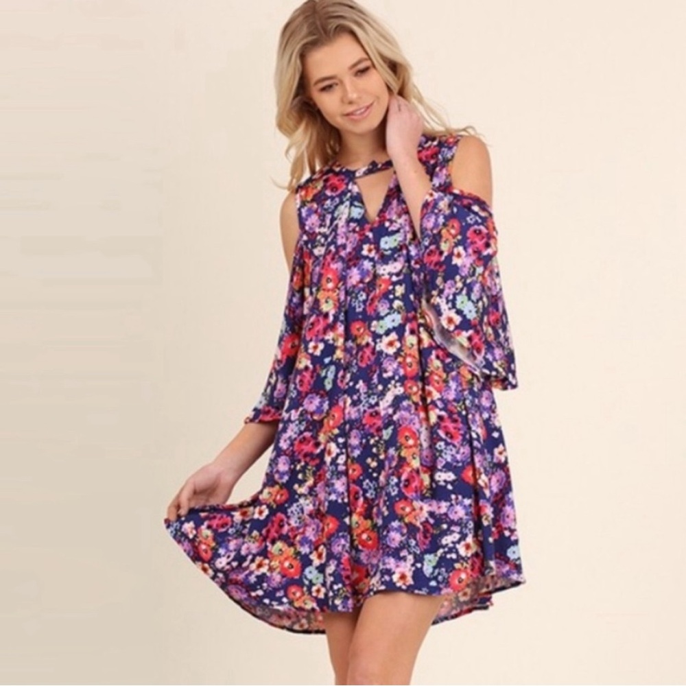Umgee Floral Mini Dress